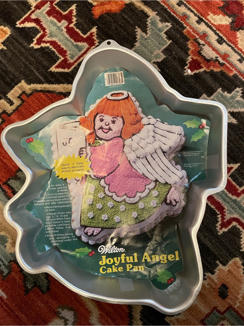 Wilton Joyful Angel Cake Pan 1983 502-4246 with Insert vintage